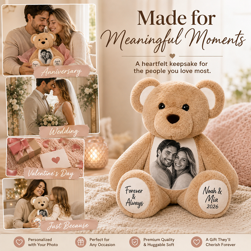 Custom Photo Teddy Bear