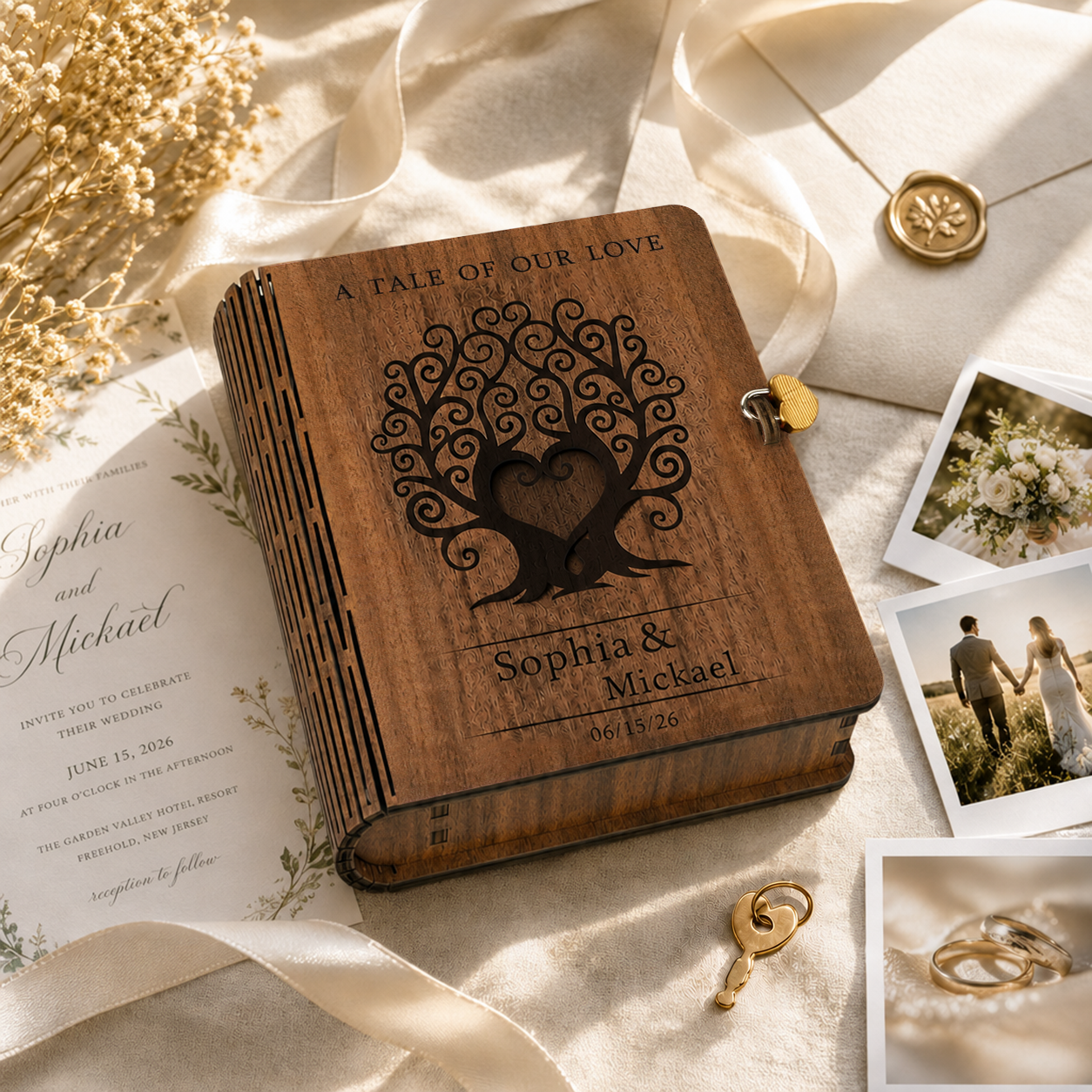 Personalized Wedding Memory Book That Holds Your Forever Moments