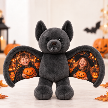 Personalized Halloween Bat Bear Plush
