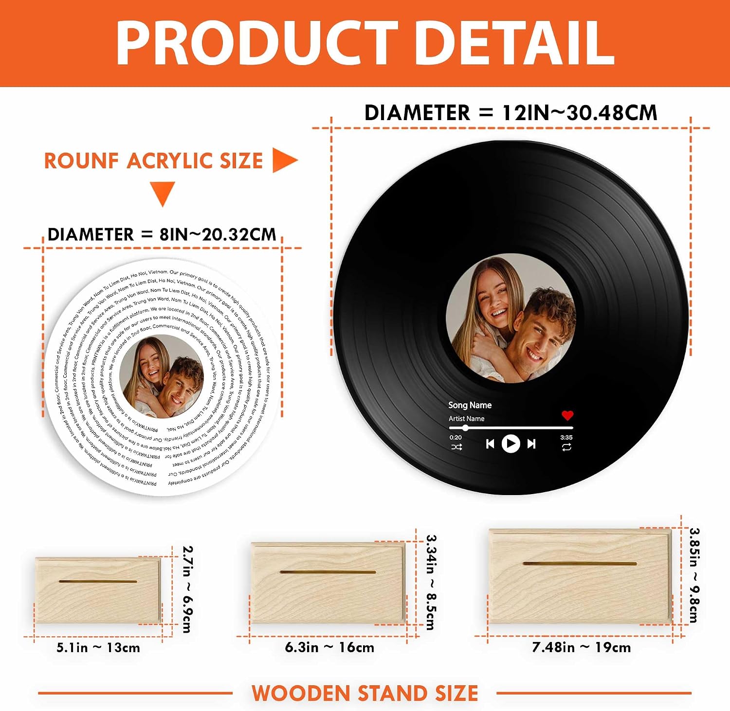 Personalized Vinyl Record with Photo