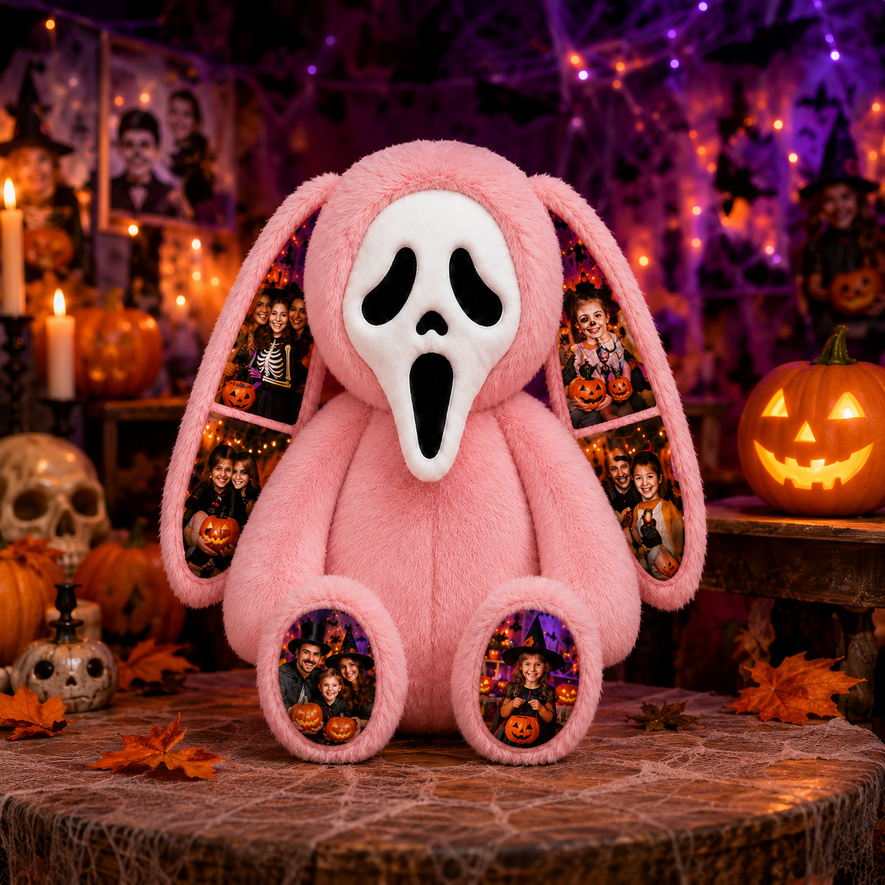 Personalized Ghost Plush Bunny