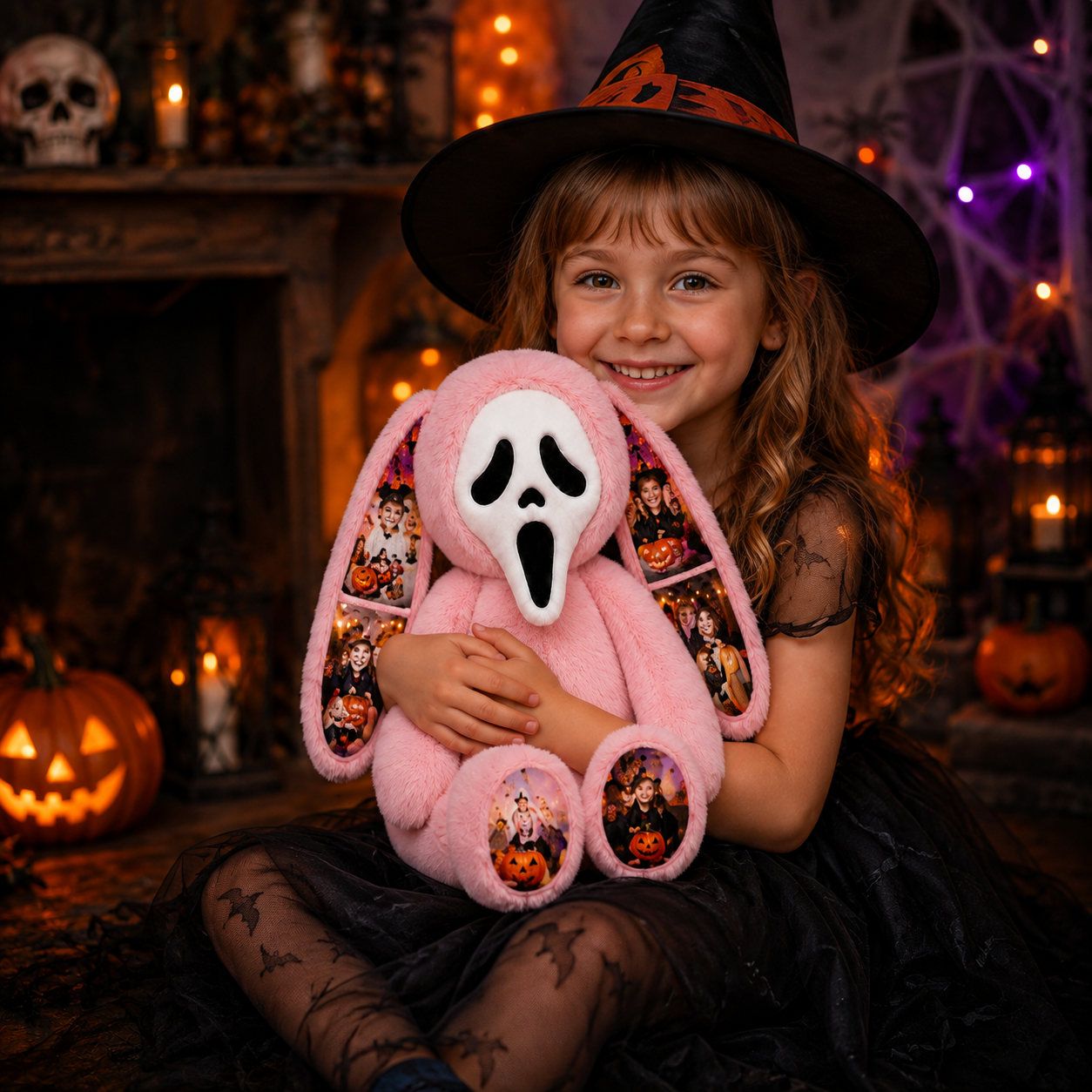 Personalized Ghost Plush Bunny