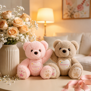 Starlight Teddy Bear - Short-Pile Fur - Personalized Gift