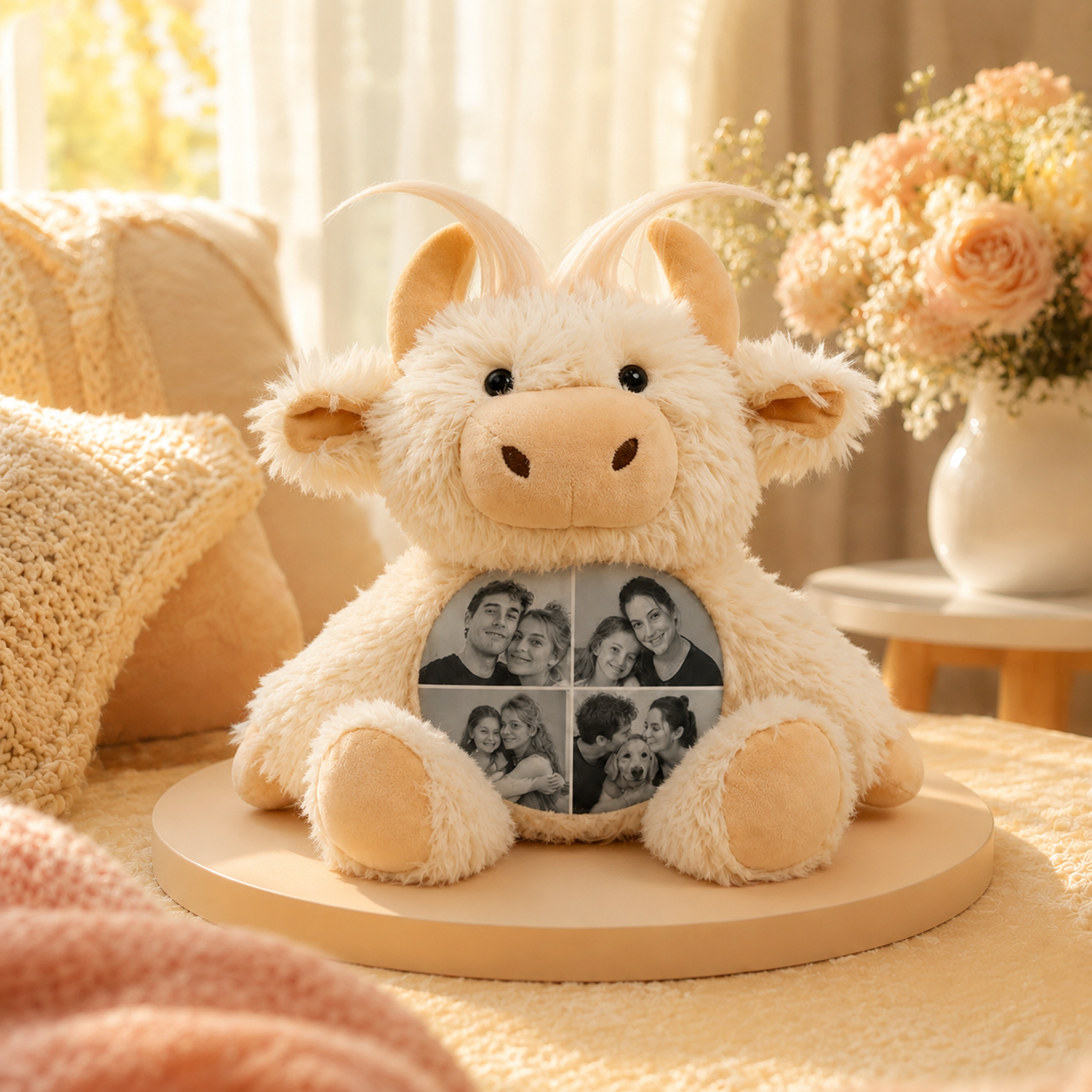 Custom Photo Highland Cow Plush