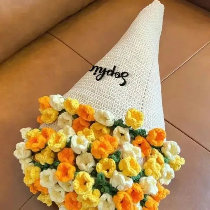 Hand-woven Rose Blanket Gift for Valentine's Day Gift