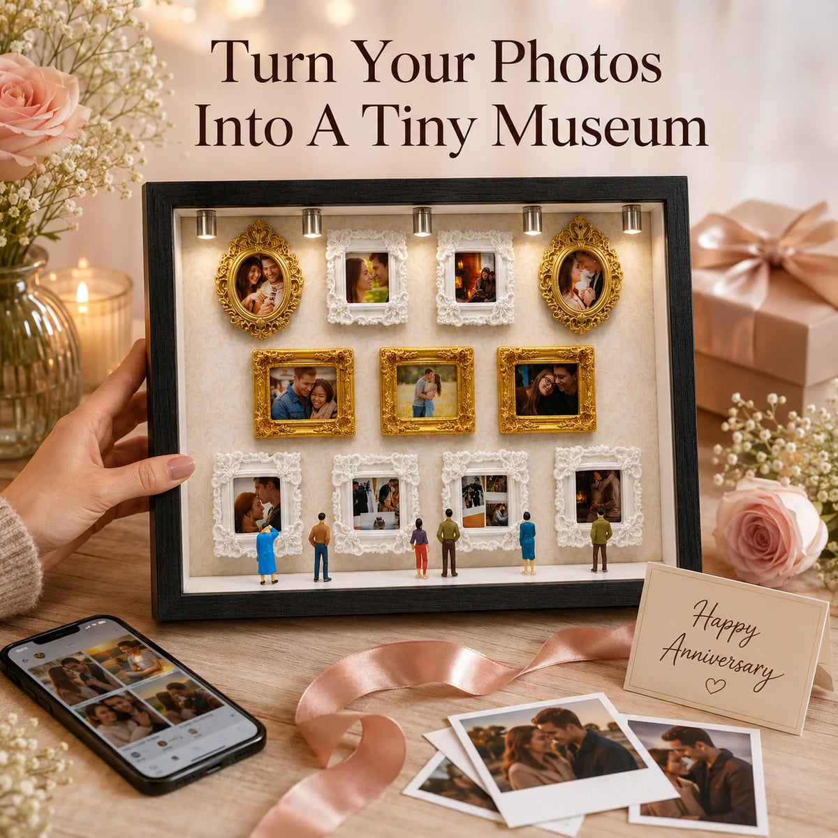"Our Tiny Museum" Personalized 3D Photo Frame