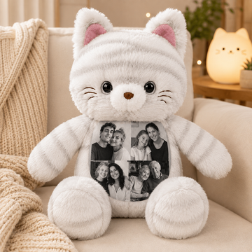Custom Photo Cat Plush
