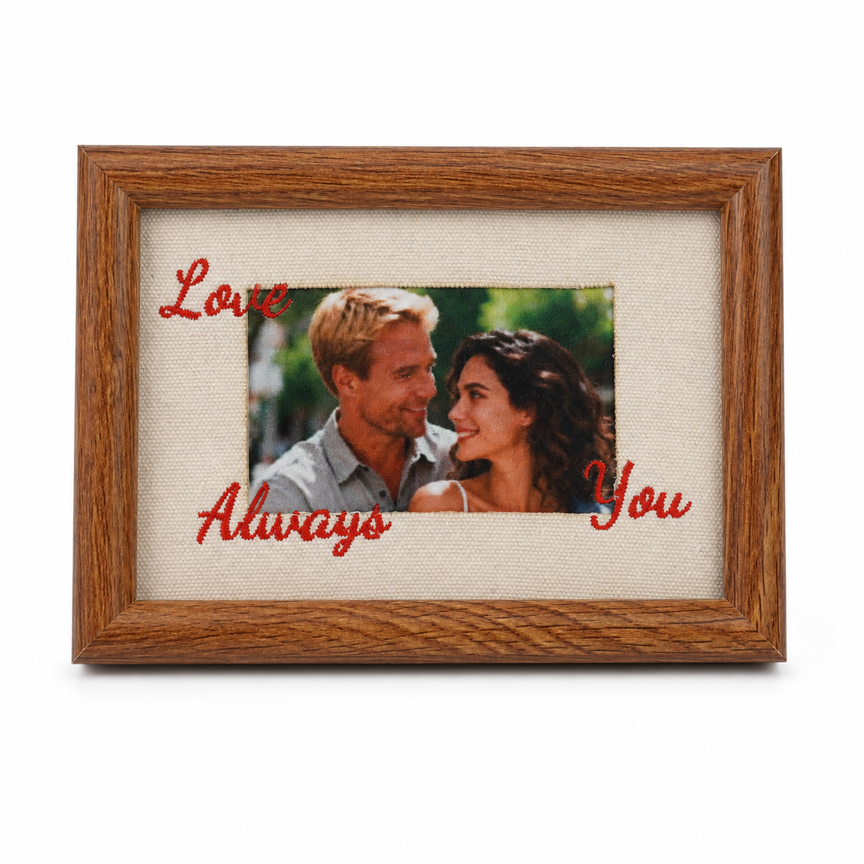 Personalized Embroidered Photo Frame