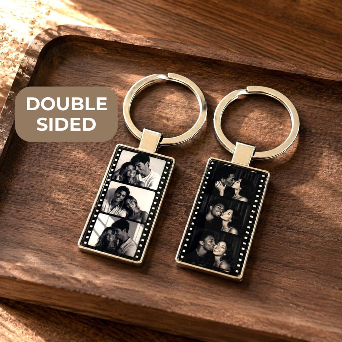 Personalized Film Strip Photo Keychain