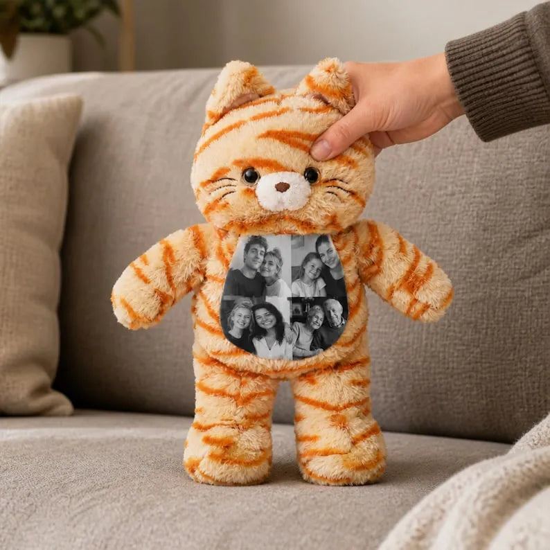 Custom Photo Cat Plush