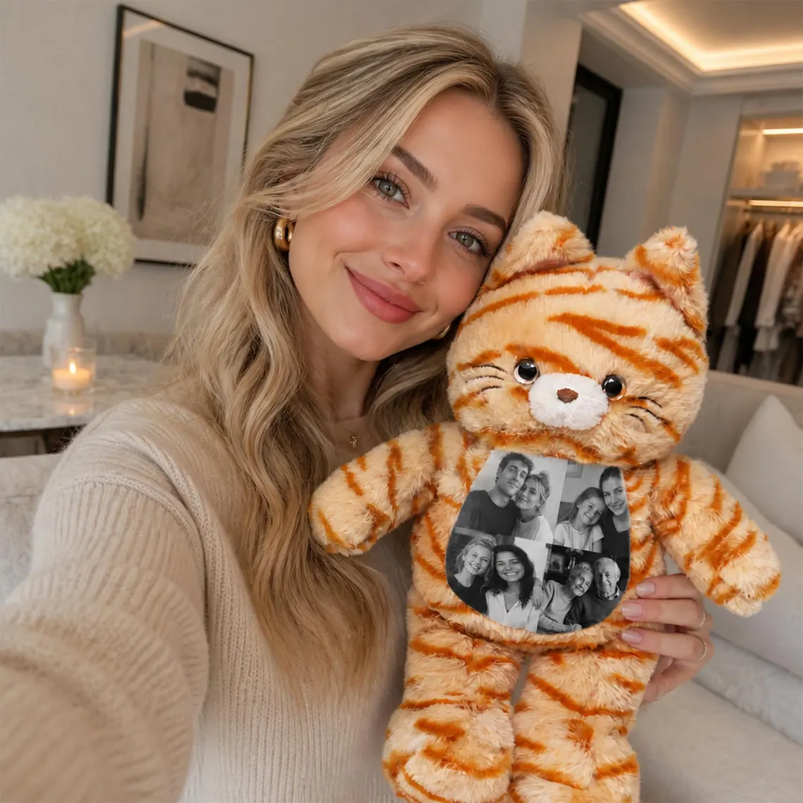 Custom Photo Cat Plush