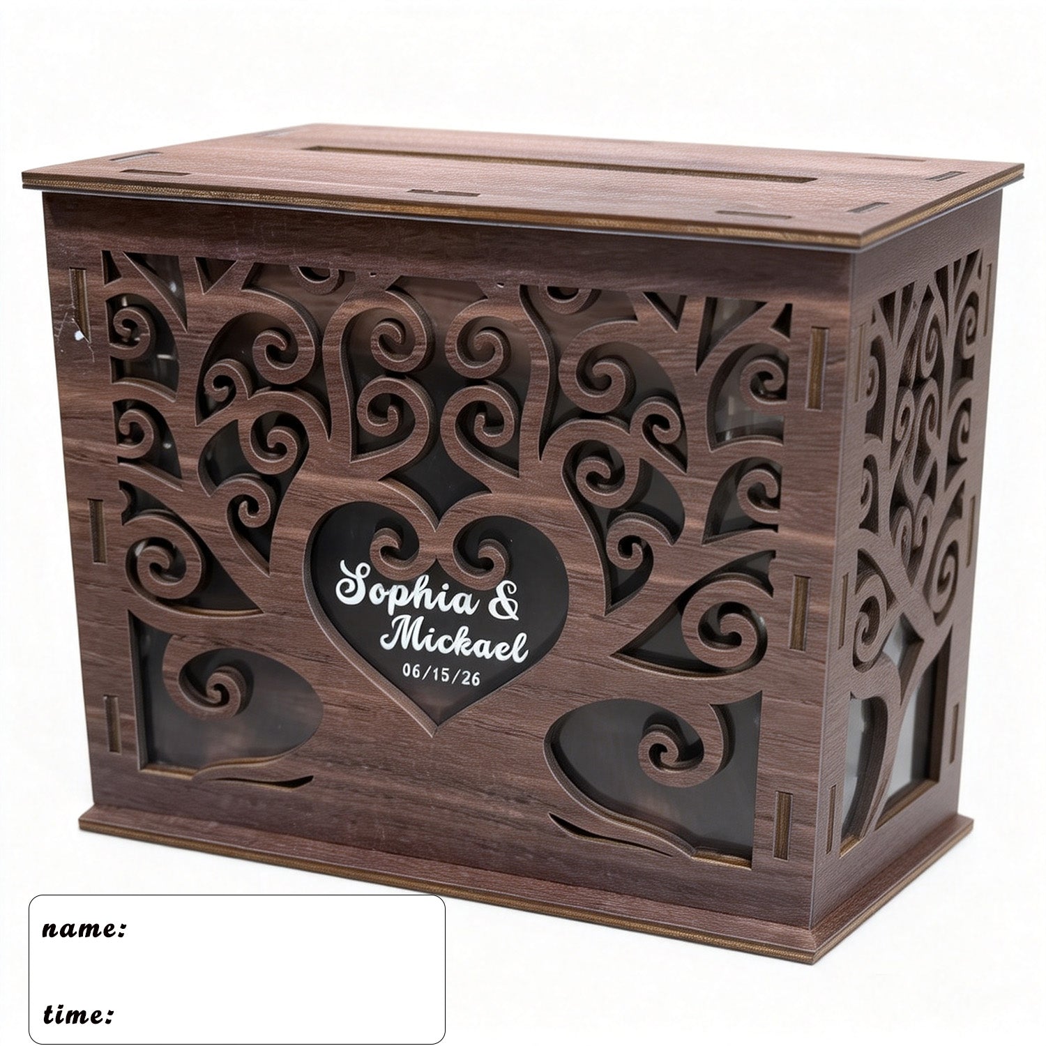 Personalized Wedding Card Box