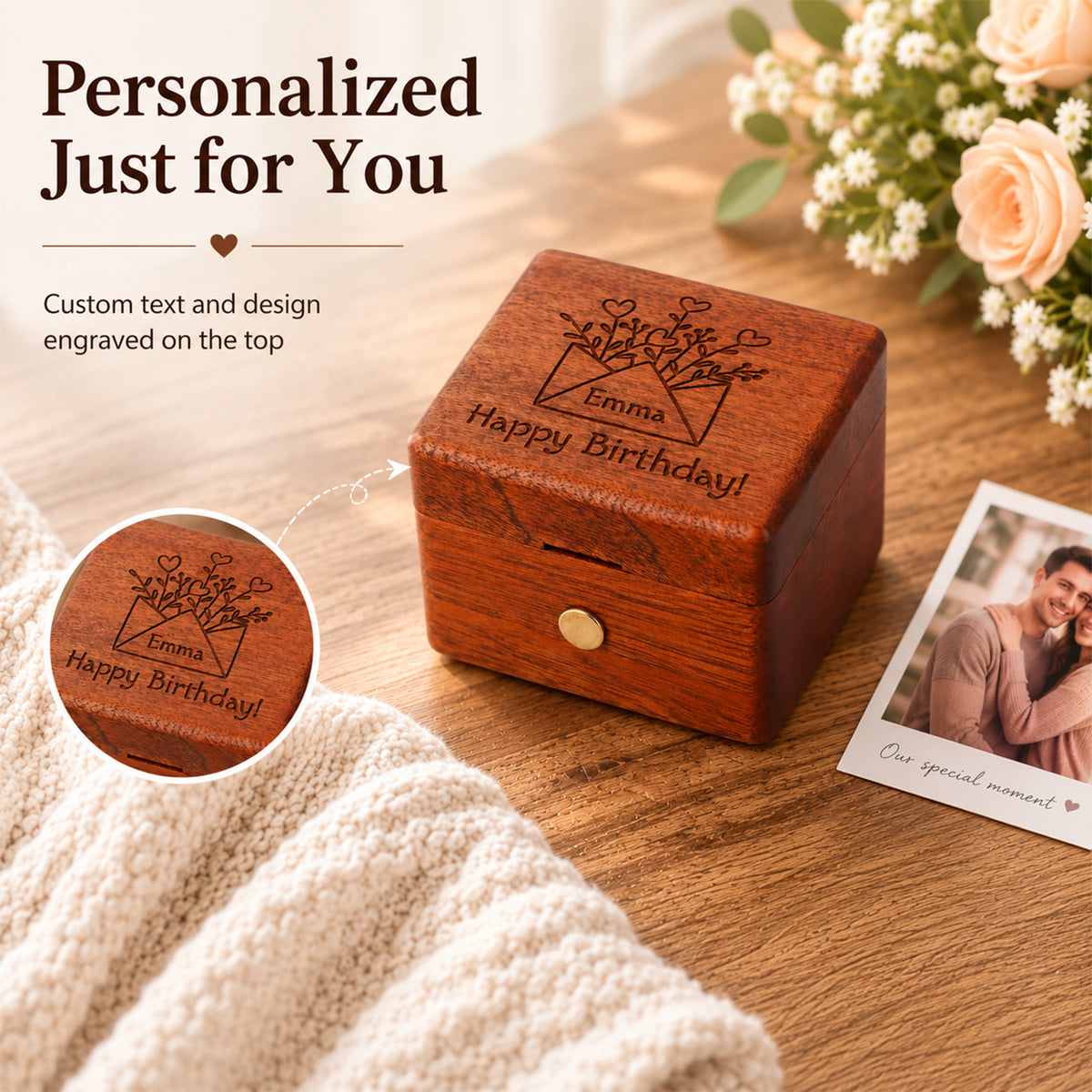 Personalized Photo Music Box