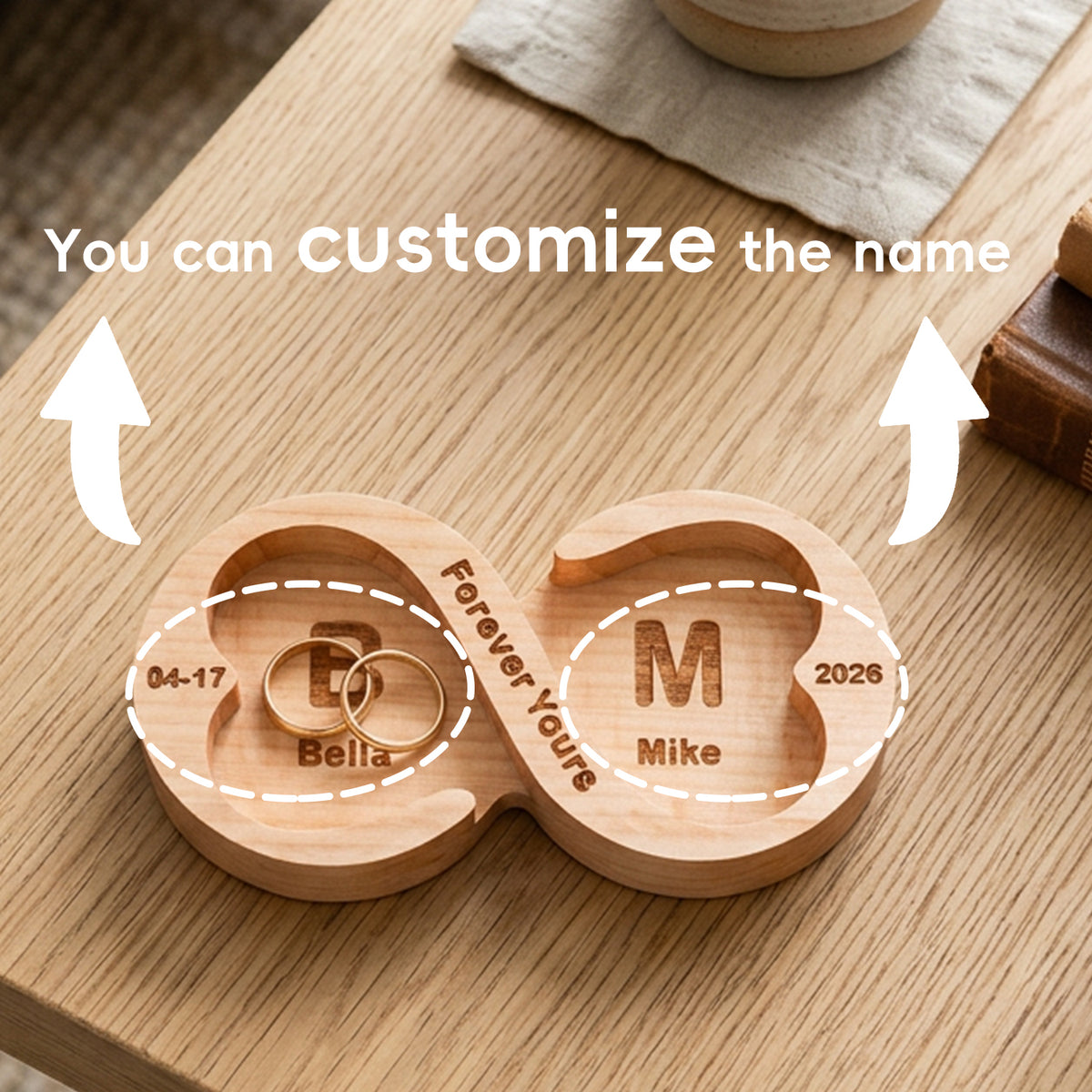 Personalized Wedding Ring Keepsake Box