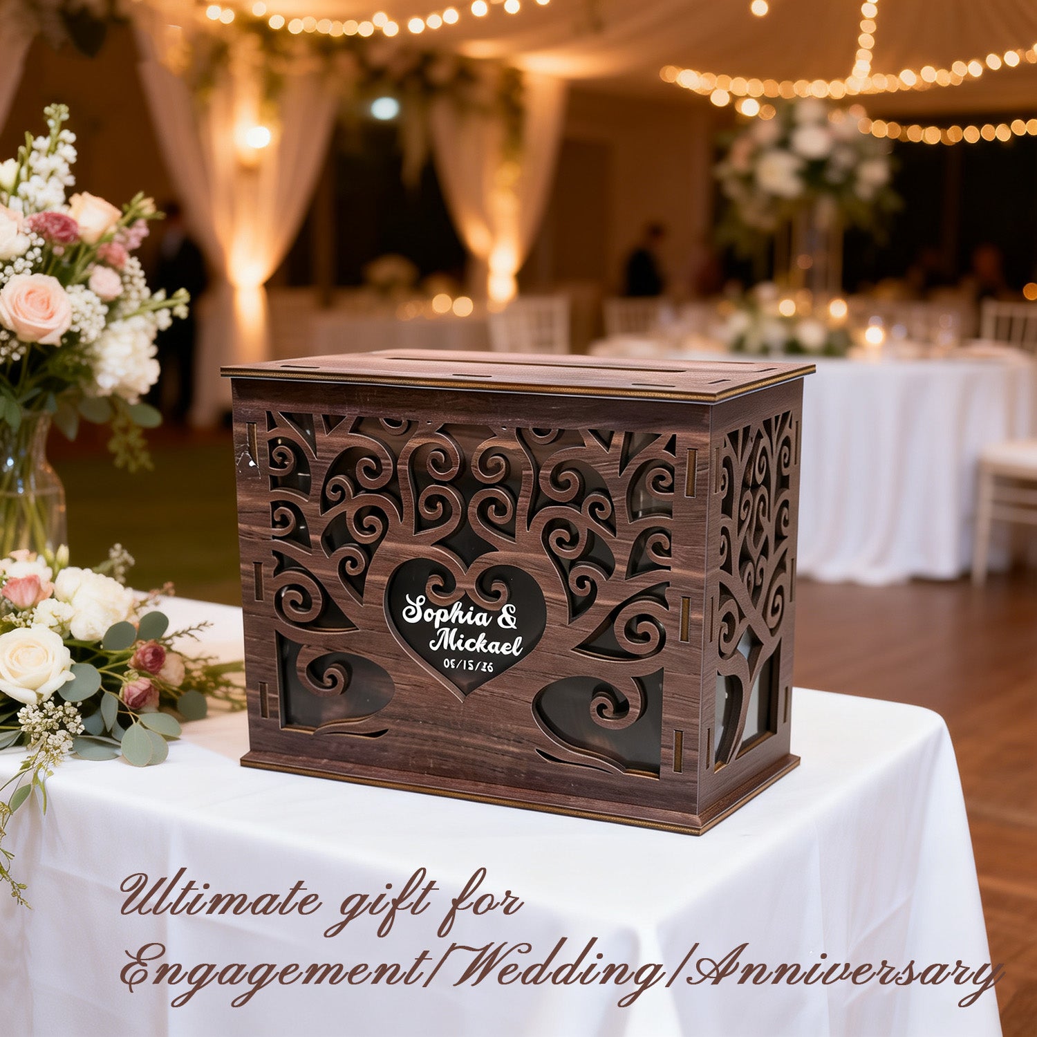 Personalized Wedding Card Box