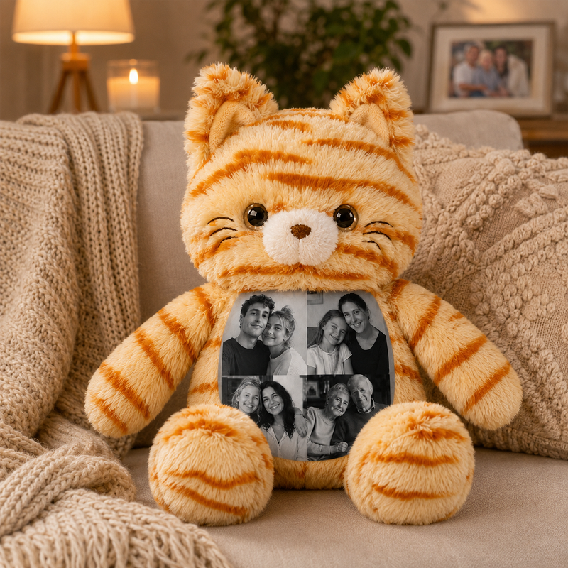 Custom Photo Cat Plush