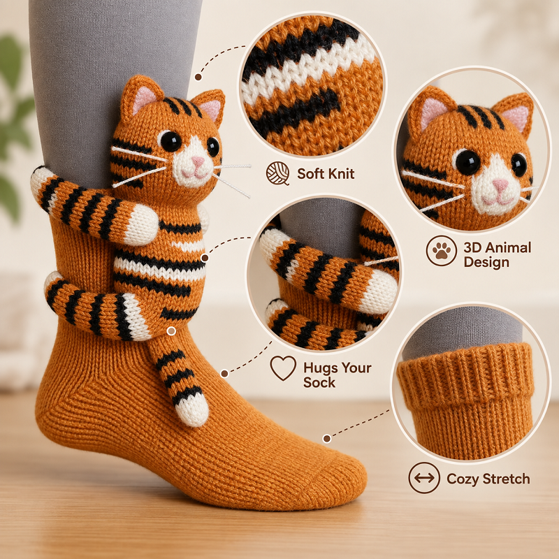 🔥HOT SALE 50% OFF🦥3D Animal Socks🧦