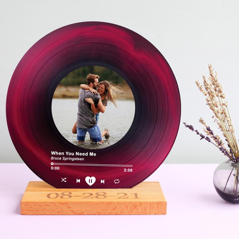 Personalized Vinyl Record with Photo