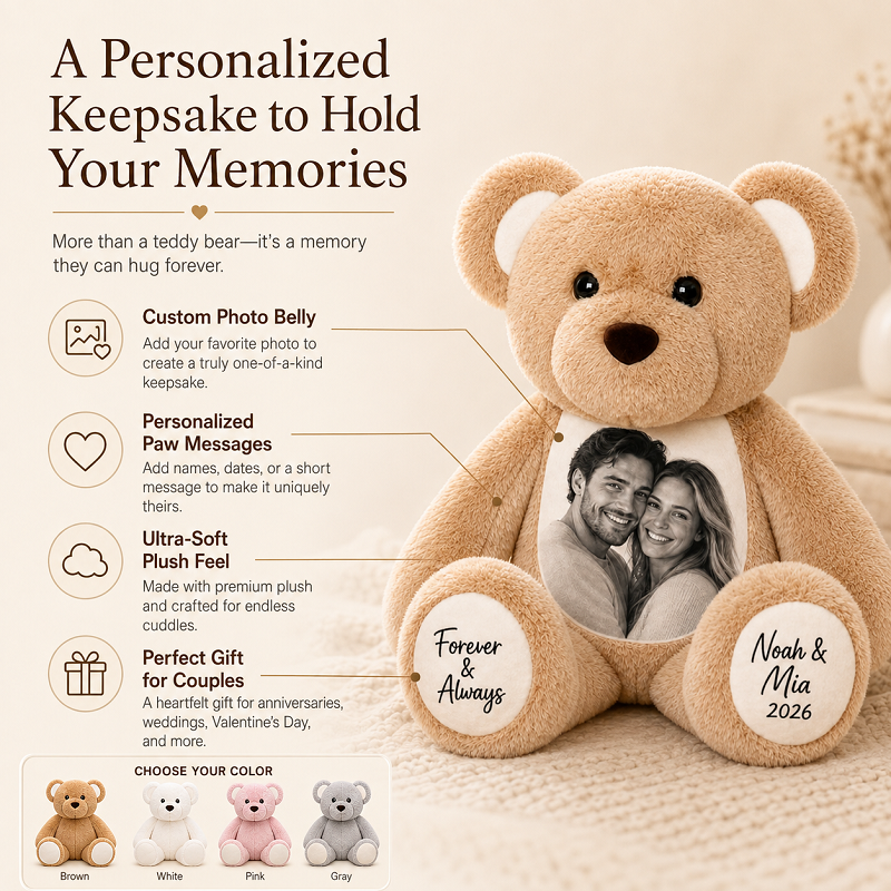 Custom Photo Teddy Bear