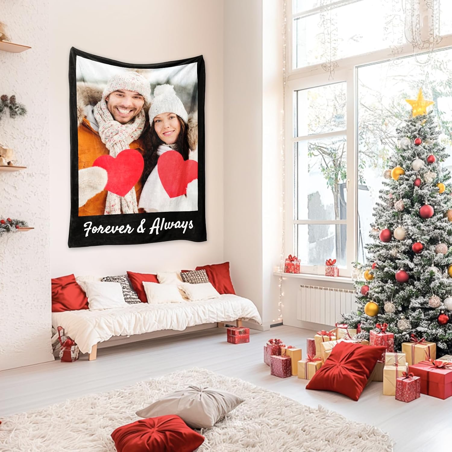 Custom Blanket with Picture and Text