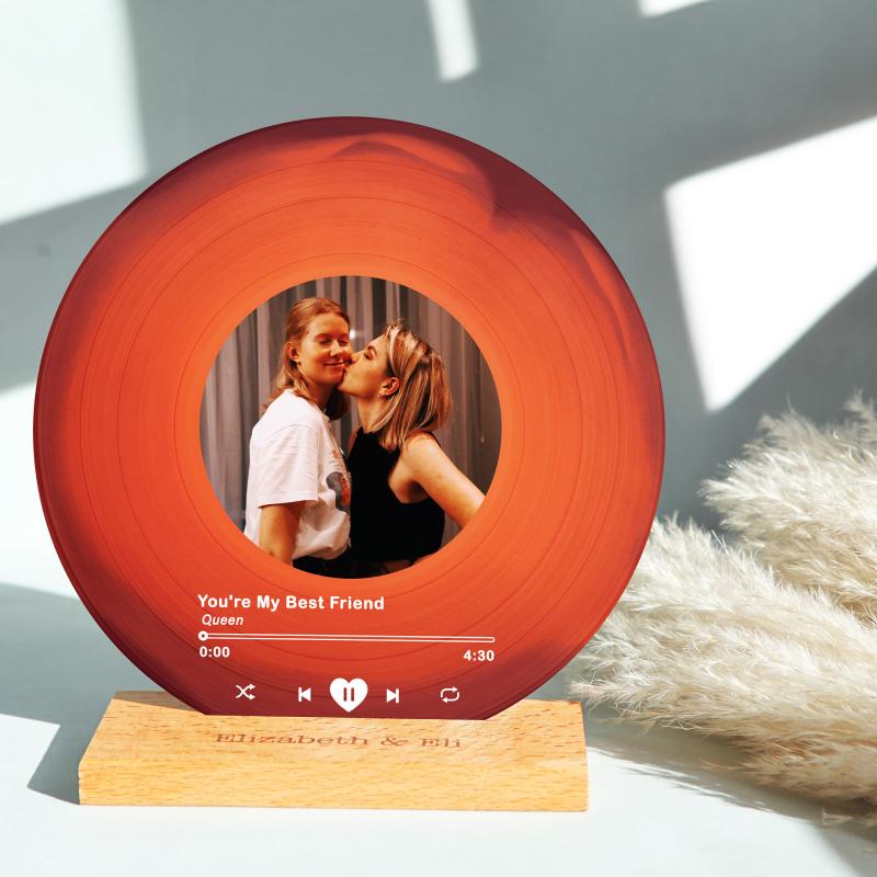 Personalized Vinyl Record with Photo