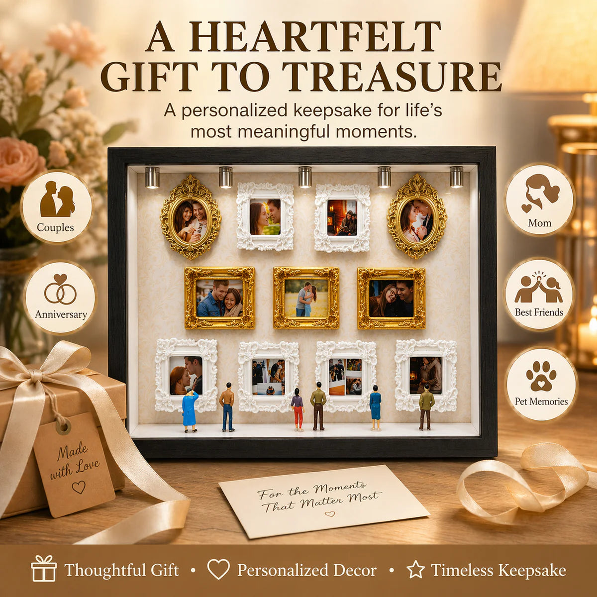 "Our Tiny Museum" Personalized 3D Photo Frame