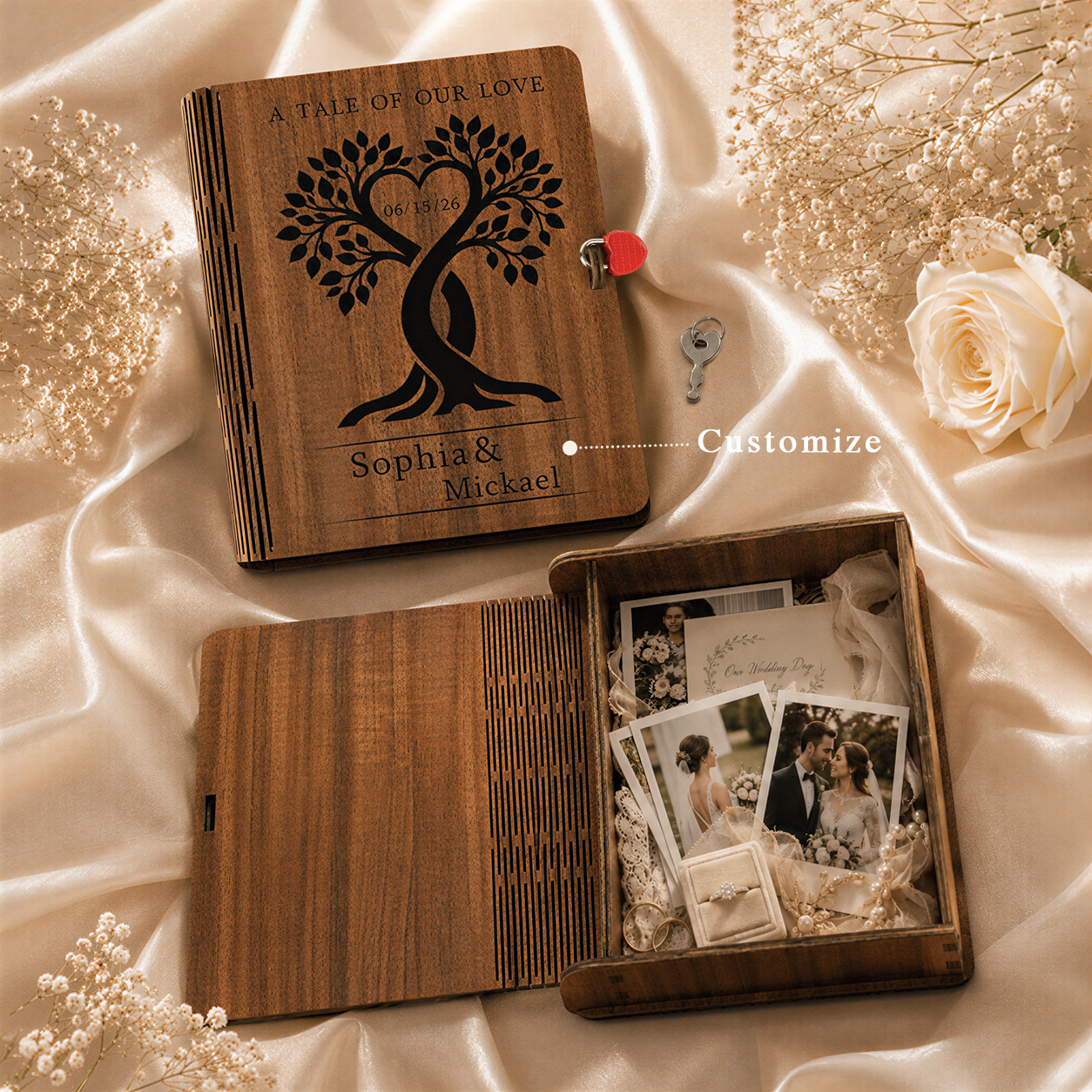 Personalized Wedding Memory Book That Holds Your Forever Moments