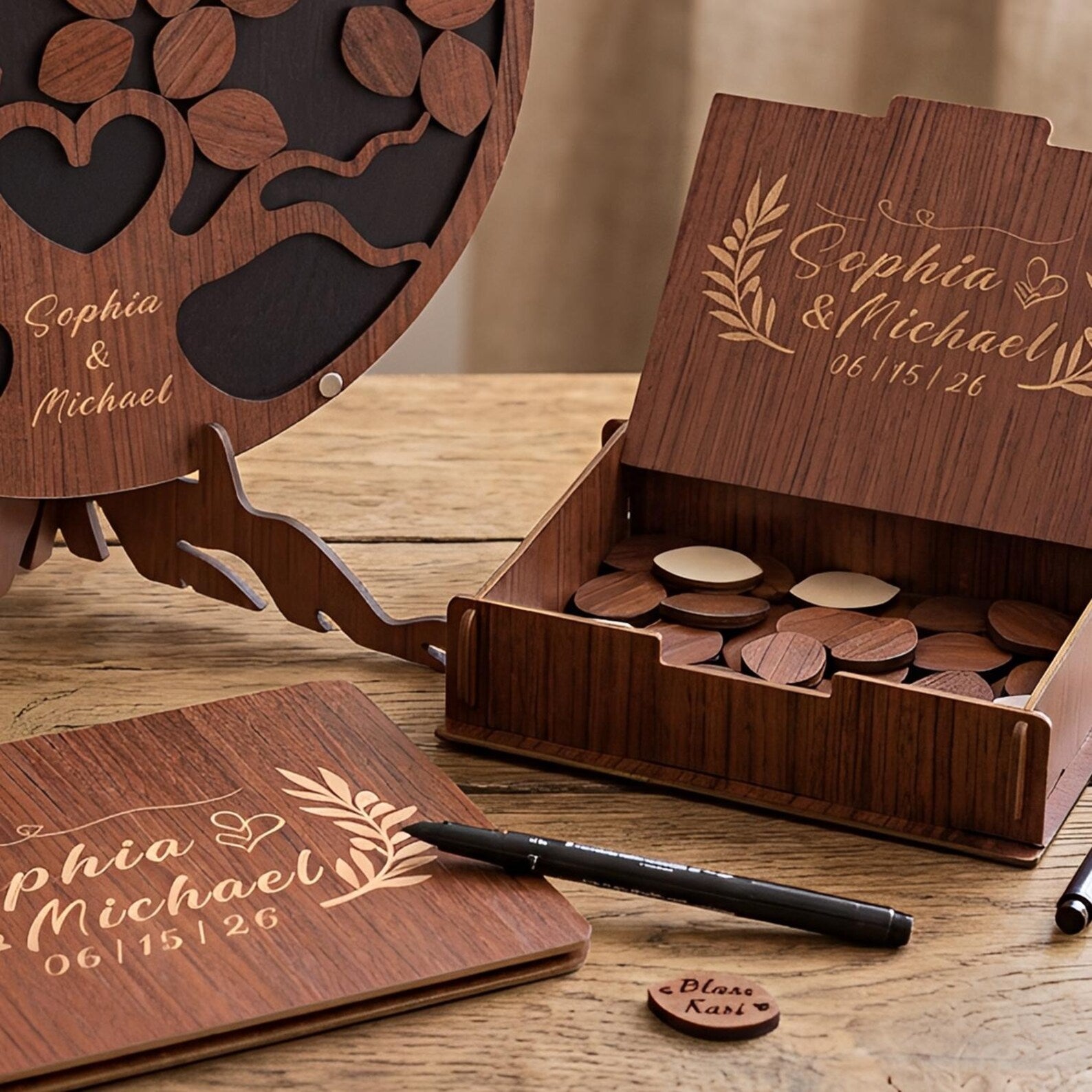 Personalized Wedding Guest Book Alternative