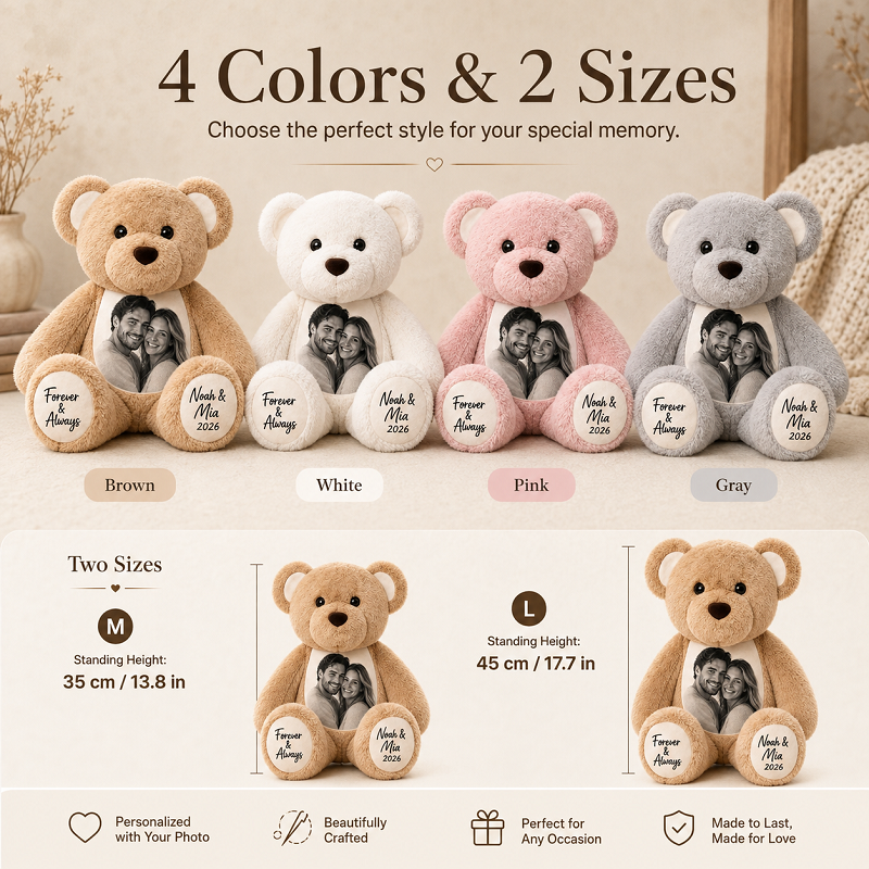Custom Photo Teddy Bear