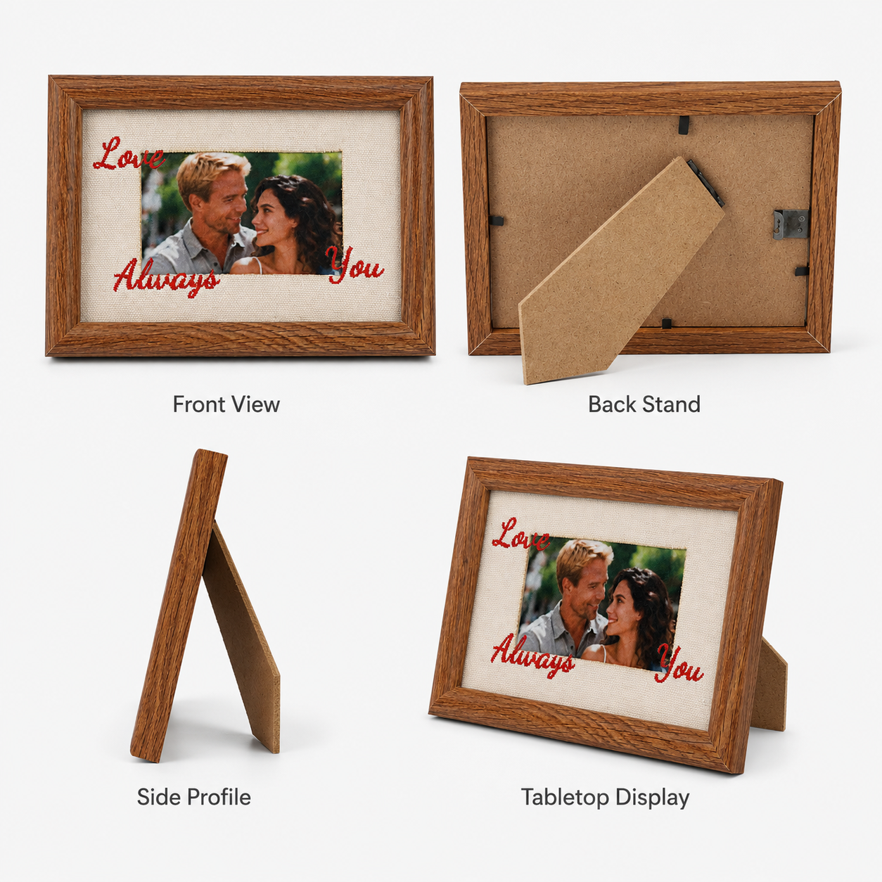 Personalized Embroidered Photo Frame