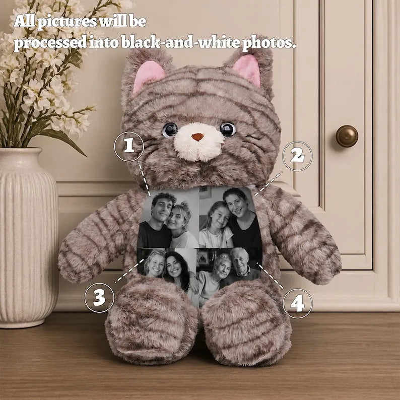 Custom Photo Cat Plush