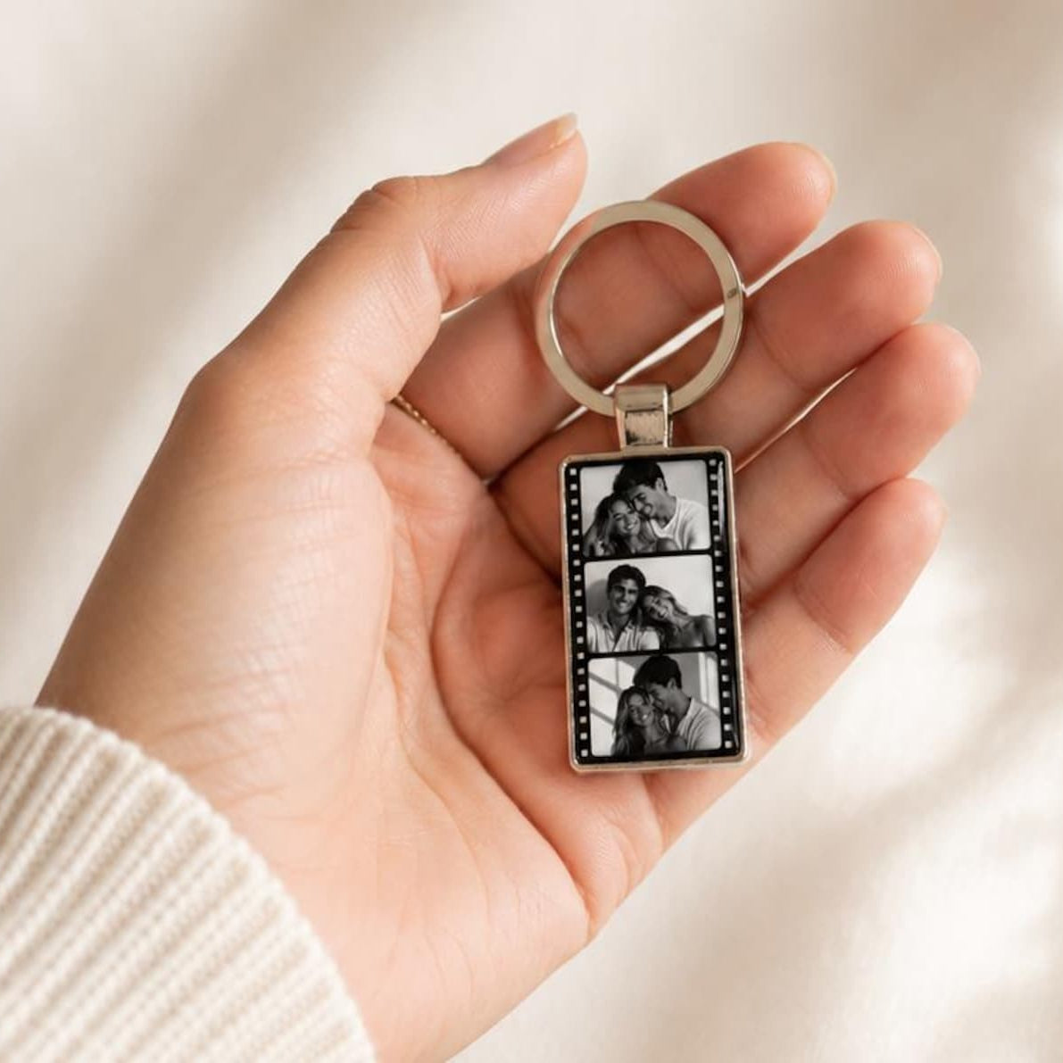 Personalized Film Strip Photo Keychain