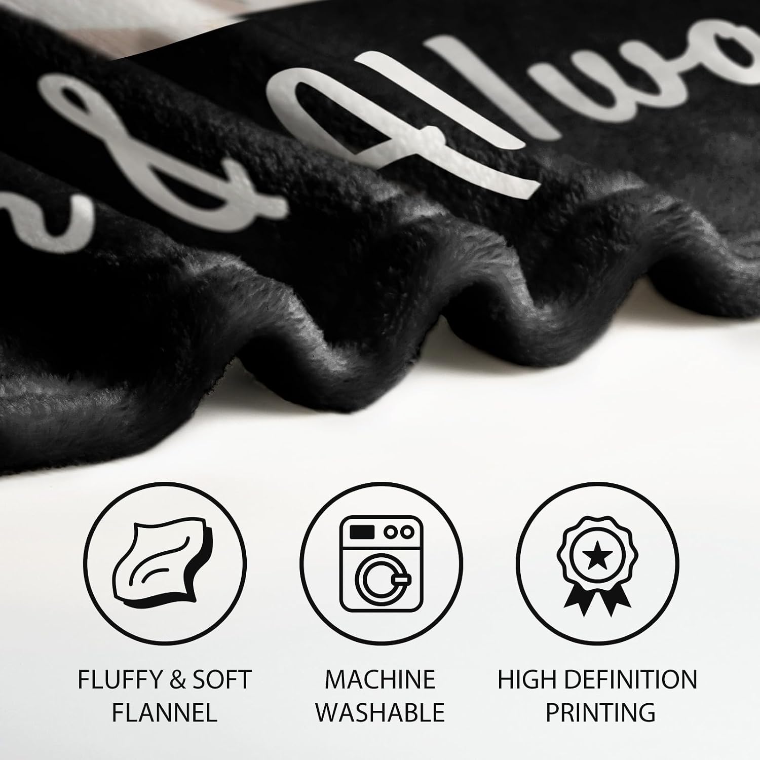 Custom Blanket with Picture and Text