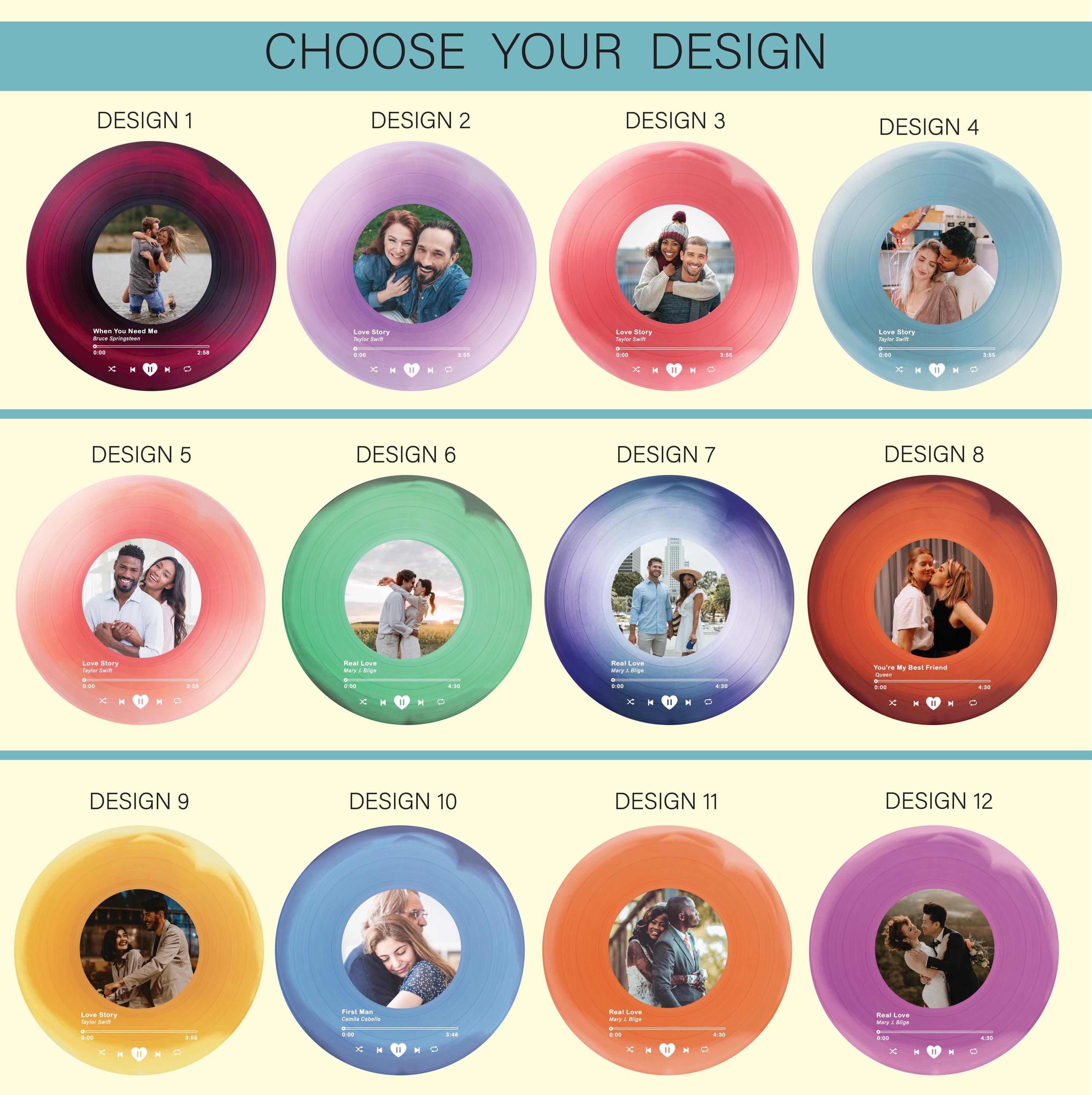 Personalized Vinyl Record with Photo