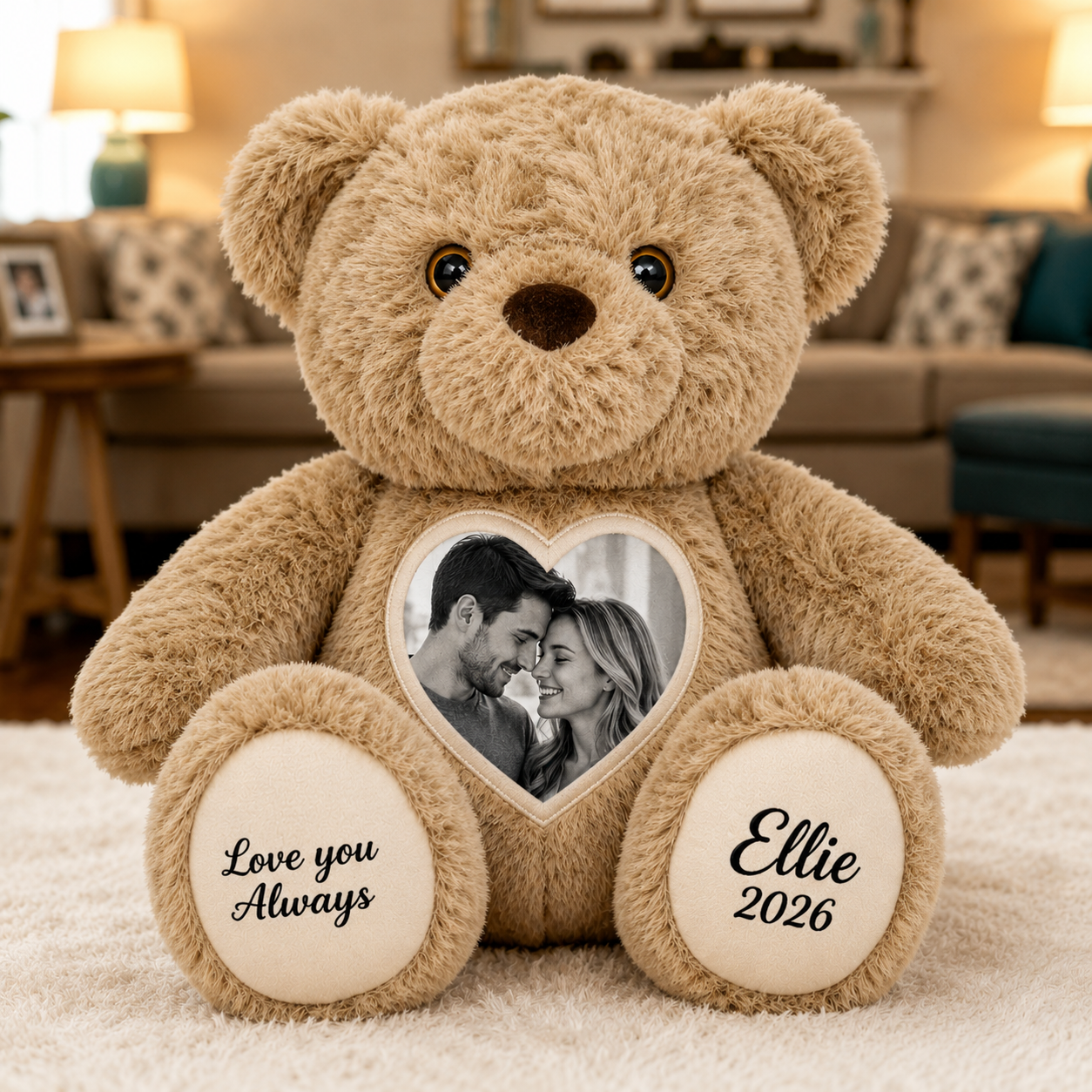 Custom Photo Teddy Bear - A Heartfelt Gift Full of Love