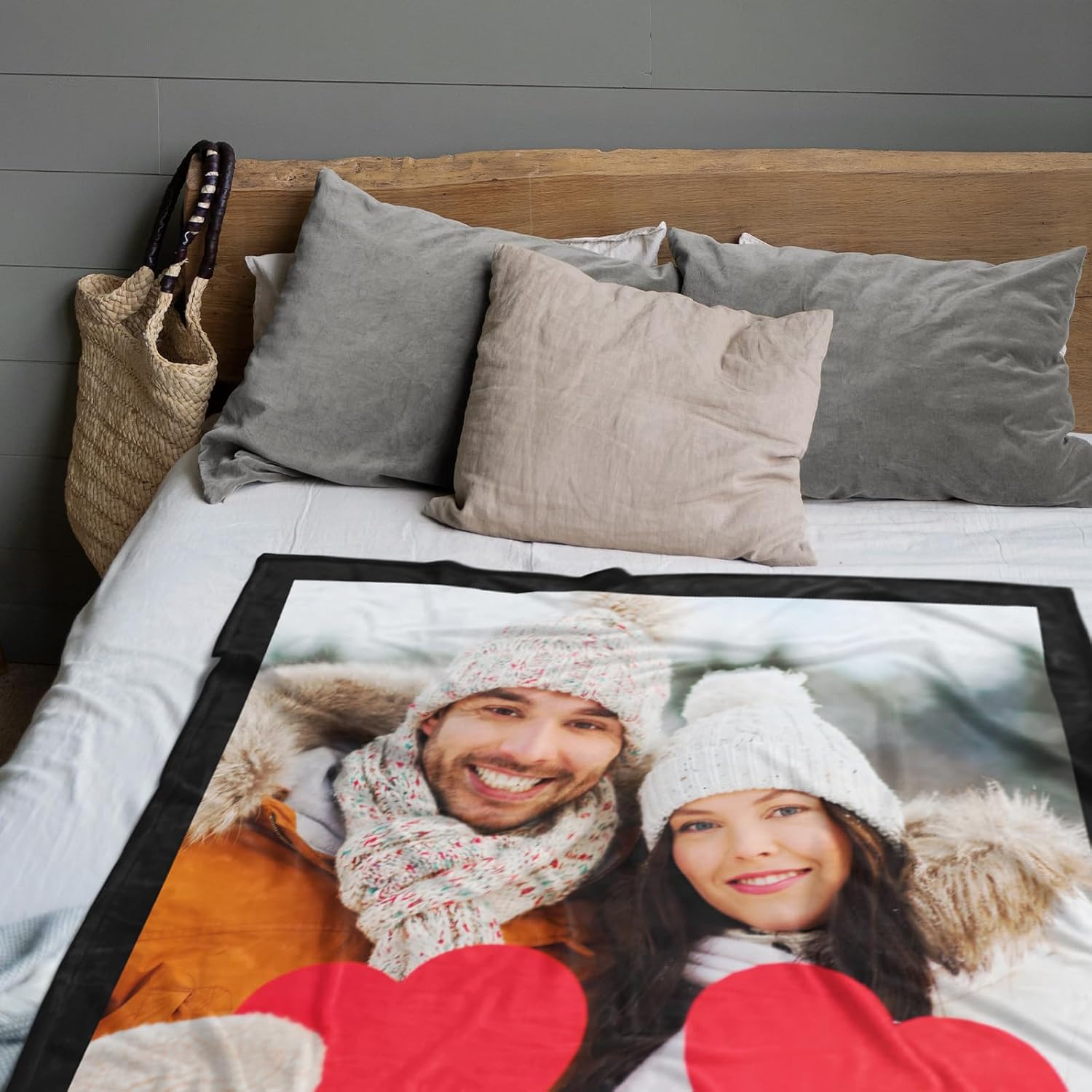 Custom Blanket with Picture and Text
