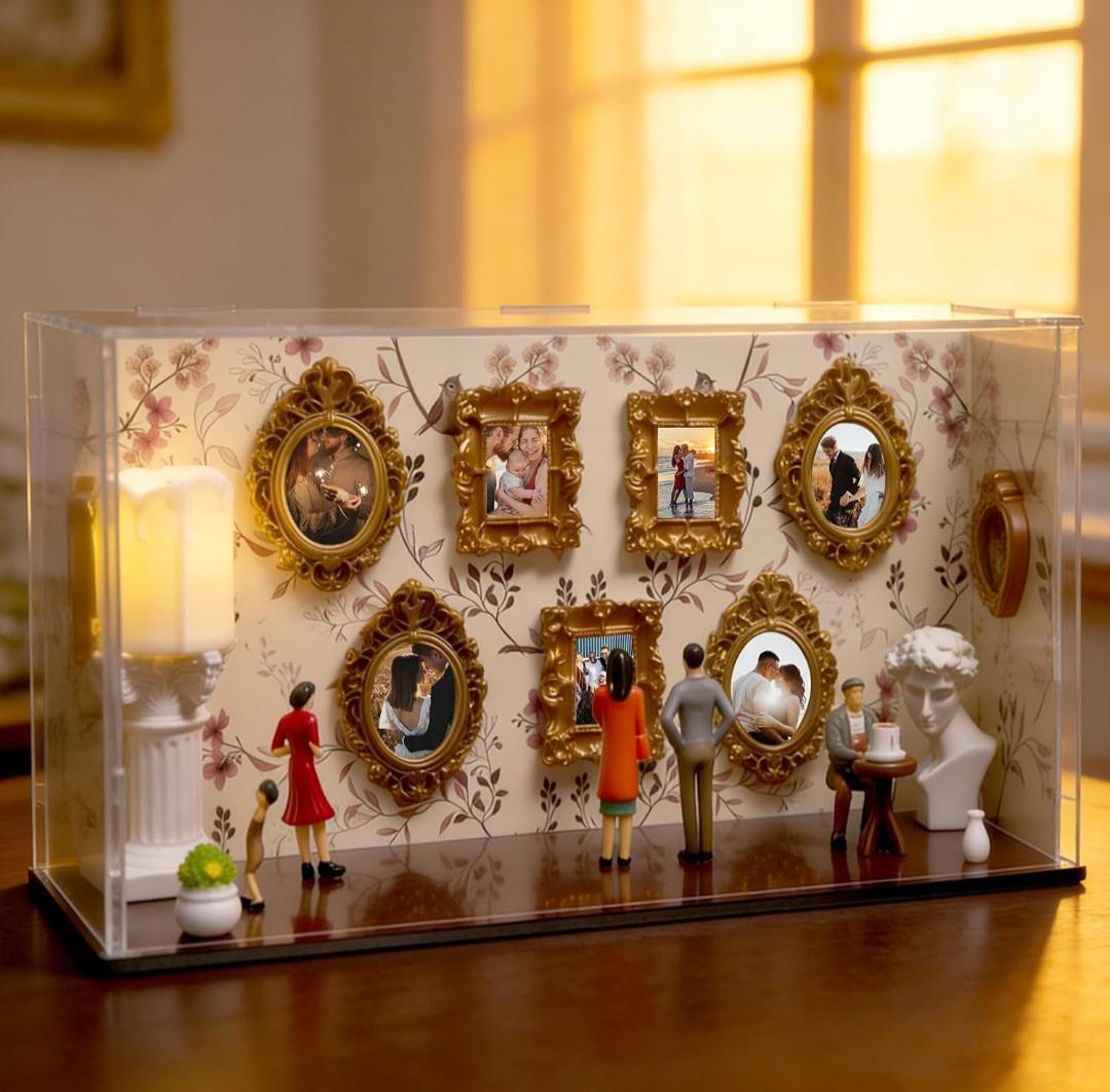 Museum of us Silhouette Shadow Box Frame with Light