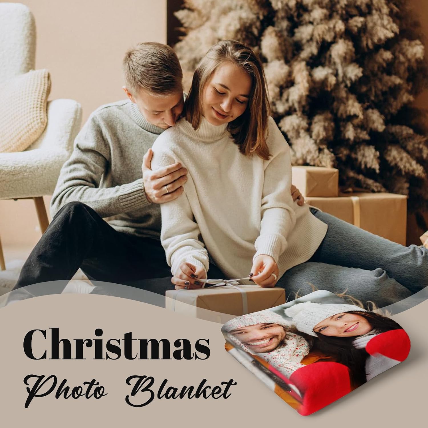 Custom Blanket with Picture and Text