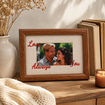 Personalized Embroidered Photo Frame