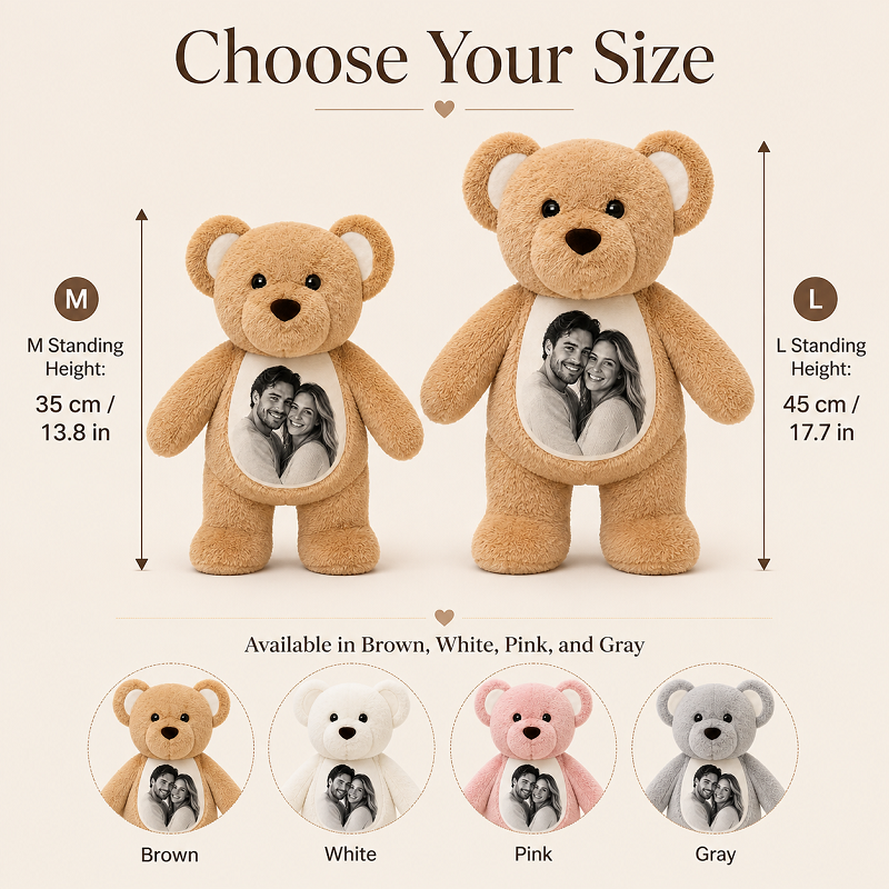 Custom Photo Teddy Bear