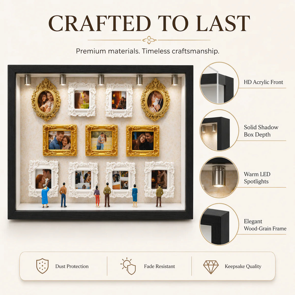 "Our Tiny Museum" Personalized 3D Photo Frame