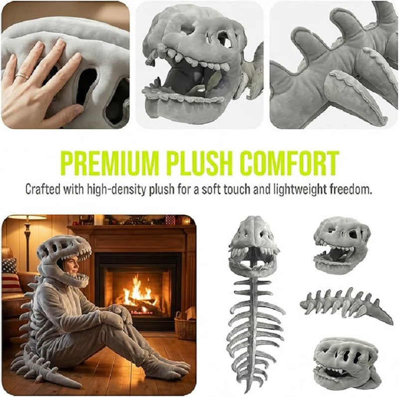 💥Realistic Dinosaur Skeleton Costume Set