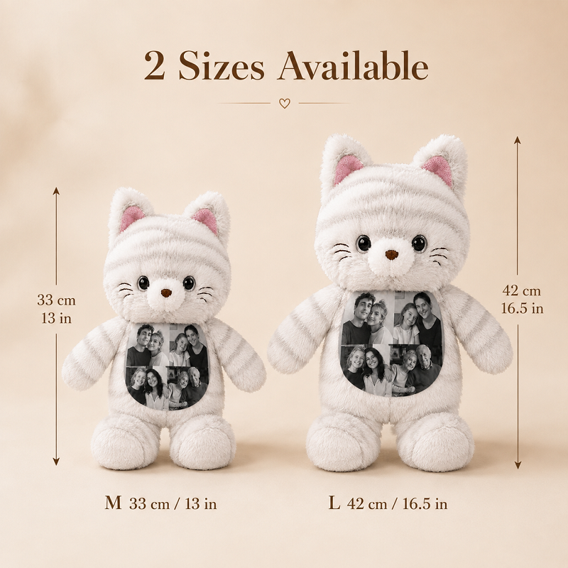 Custom Photo Cat Plush