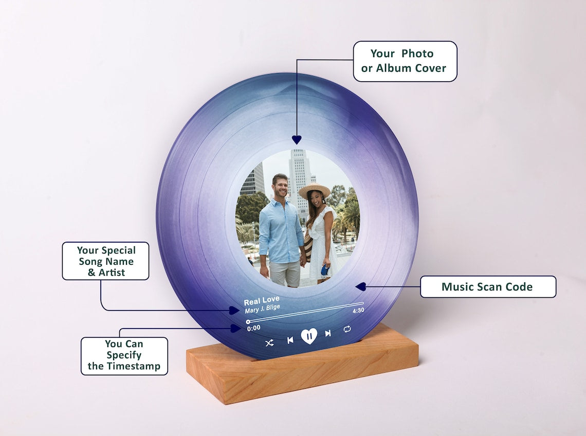 Personalized Vinyl Record with Photo
