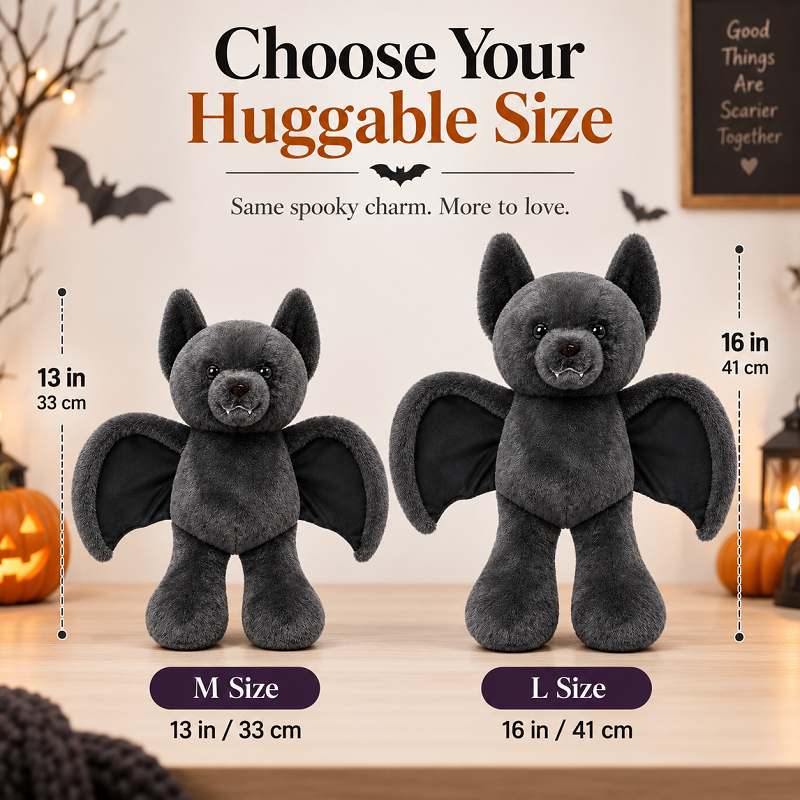 Personalized Halloween Bat Bear Plush