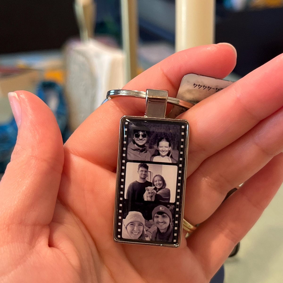 Personalized Film Strip Photo Keychain