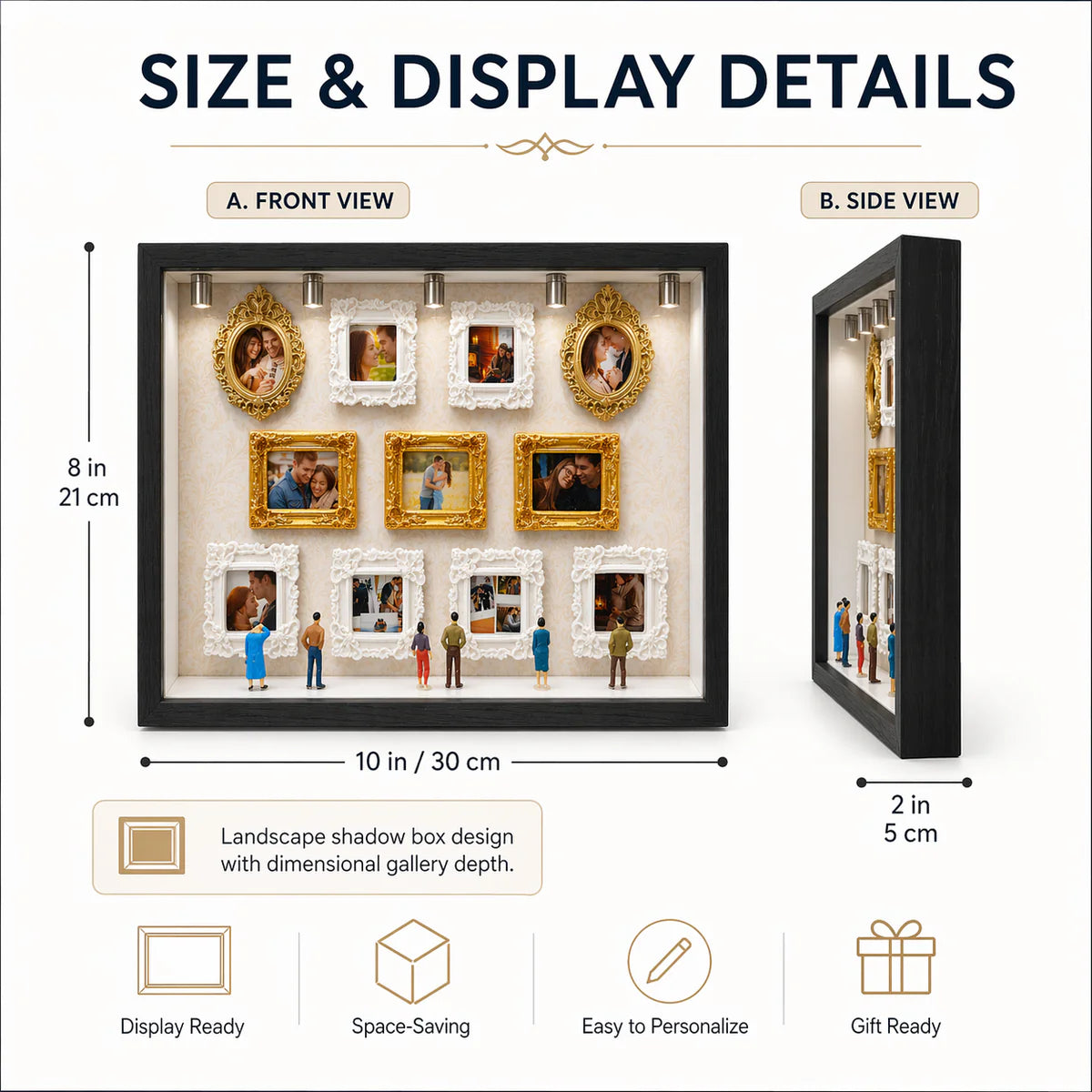 "Our Tiny Museum" Personalized 3D Photo Frame