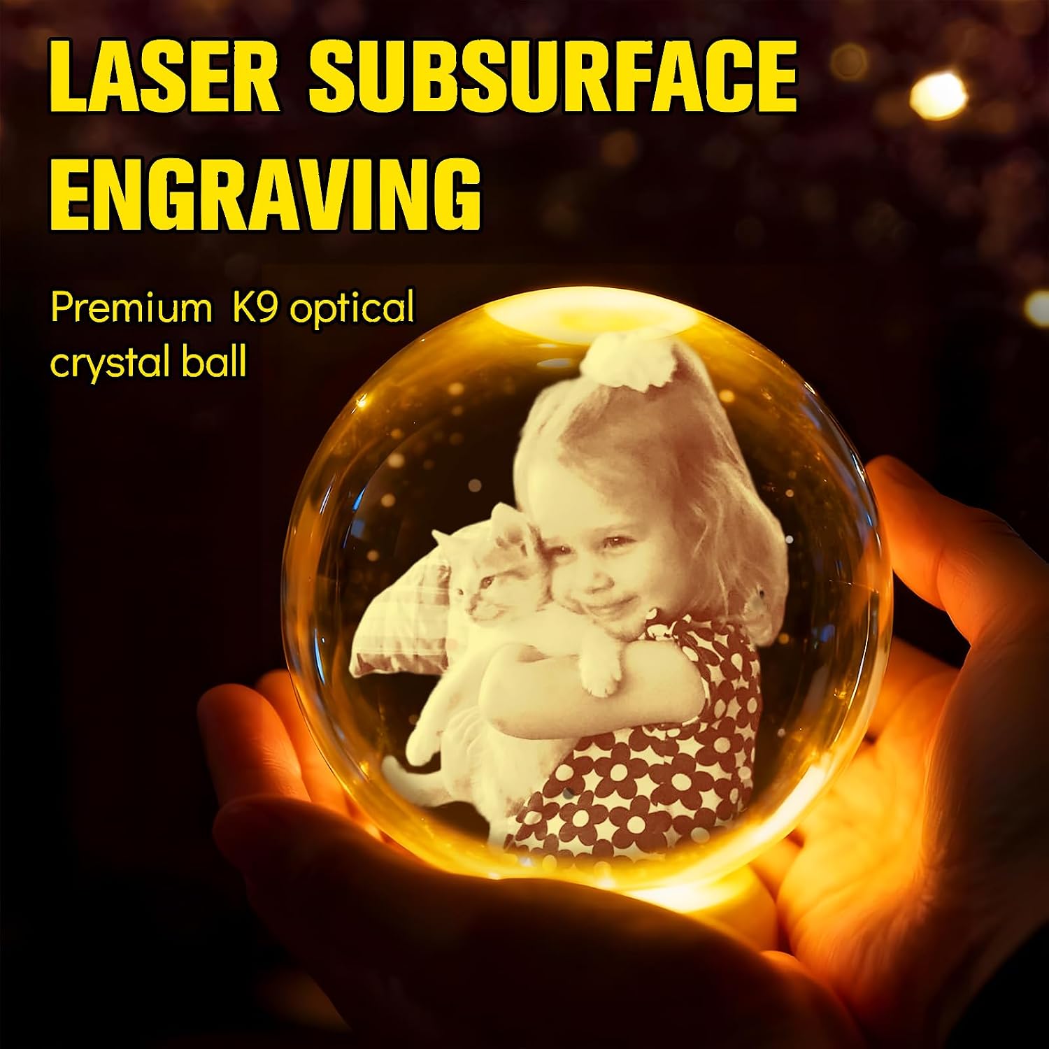 Personalized 3D Crystal Photo Ball Lamp