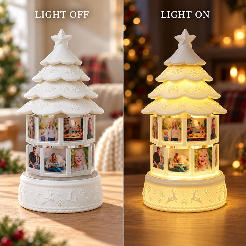 Personalized Christmas Tree Photo Music Box