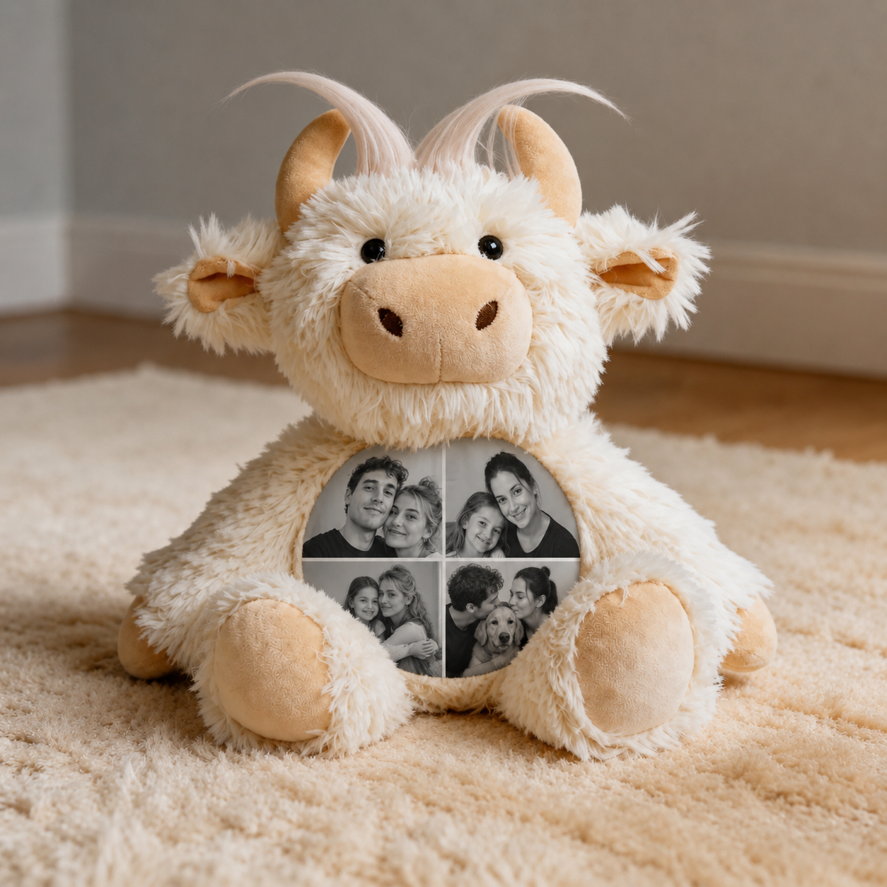 Custom Photo Highland Cow Plush